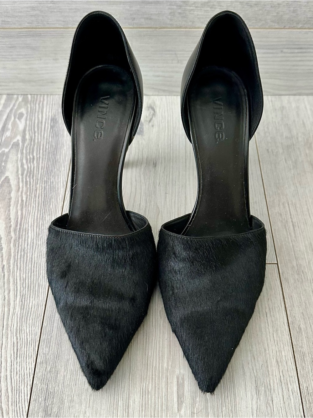 VINCE “Claire” Calf hair heels Sz 9